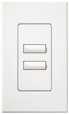Lutron HQWA-W2BSI-SI HomeWorks QS Wired seeTouch Architectural 2-Button Keypad, Insert Style, Matte Finish, in Sienna