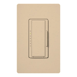 Lutron HWA-6ND-BE HomeWorks QS Wired Maestro 600W Incandescent or 450W MLV Single/Multi-Location Neutral Wire Dimmer, Matte Finish, Beige