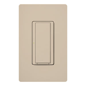 Lutron HWA-8ANS-TP HomeWorks QS Wired Maestro 8A Lighting or 5.8A Motor Neutral Electronic Single/Multi-Location Switch, Matte Finish, Taupe