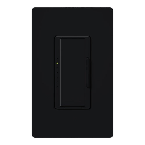 Lutron HWD-10D-BL HomeWorks QS Wired Maestro 1000W Incandescent or 800W Magnetic Low Voltage Single Pole / Multi Location Dimmer, in Black