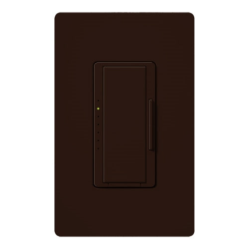 Lutron HWD-10D-BR HomeWorks QS Wired Maestro 1000W Incandescent or 800W Magnetic Low Voltage Single Pole / Multi Location Dimmer, in Brown