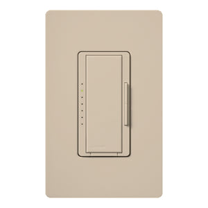 Lutron HWD-10D-TP HomeWorks QS Wired Maestro 1000W Incandescent or 800W Magnetic Low Voltage Single Pole / Multi Location Dimmer, in Taupe