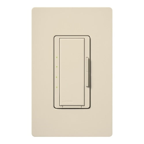 Lutron HWD-2ANF-LA HomeWorks QS Wired Maestro 2A Neutral Fan Speed Control, Neutral Wire Required, in Light Almond