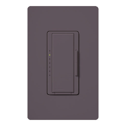 Lutron HWD-6D-PL HomeWorks QS Wired Maestro 600W Incandescent or 450W Magnetic Low Voltage Single Pole / Multi Location Dimmer, in Plum