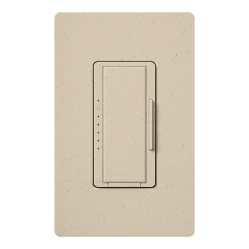 Lutron HWD-6D-ST HomeWorks QS Wired Maestro 600W Incandescent or 450W Magnetic Low Voltage Single Pole / Multi Location Dimmer, in Stone
