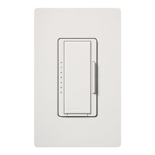 Lutron HWD-6D-WH HomeWorks QS Wired Maestro 600W Incandescent or 450W Magnetic Low Voltage Single Pole / Multi Location Dimmer, in White
