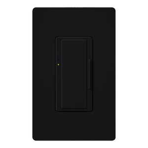 Lutron HWD-6ND-BL HomeWorks QS Wired Maestro 150W LED or 600W Incandescent or 450W Magnetic Low Voltage Single Pole / Multi Location Dimmer, Neutral Wire Required, in Black