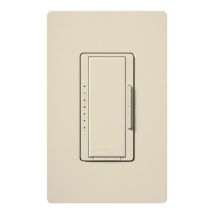 Lutron HWD-6ND-LA HomeWorks QS Wired Maestro 150W LED or 600W Incandescent or 450W Magnetic Low Voltage Single Pole / Multi Location Dimmer, Neutral Wire Required, in Light Almond