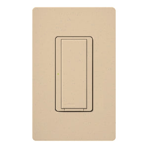 Lutron HWD-8ANS-DS HomeWorks QS Wired Maestro 8A Lighting or 5.8A Motor Single Pole / 3 Way / Multi Location Neutral Electronic Switch, in Desert Stone
