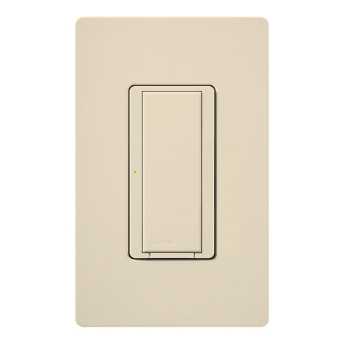 Lutron HWD-8ANS-ES HomeWorks QS Wired Maestro 8A Lighting or 5.8A Motor Single Pole / 3 Way / Multi Location Neutral Electronic Switch, in Eggshell
