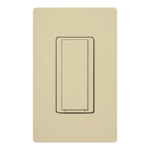 Lutron HWD-8ANS-IV HomeWorks QS Wired Maestro 8A Lighting or 5.8A Motor Single Pole / 3 Way / Multi Location Neutral Electronic Switch, in Ivory