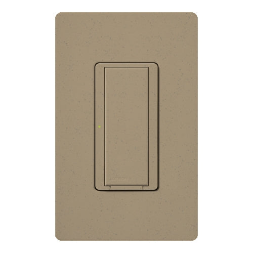 Lutron HWD-8ANS-MS HomeWorks QS Wired Maestro 8A Lighting or 5.8A Motor Single Pole / 3 Way / Multi Location Neutral Electronic Switch, in Mocha Stone