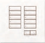 Lutron HWIS-10BRL-F-AW HomeWorks QS Wired International seeTouch 10-Button/Faceplate Kit with Raise/Lower, Frameless Style, Matte Finish, Arctic White
