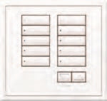 Lutron HWIS-10BRL-I-QZ HomeWorks QS Wired International seeTouch 10-Button/Faceplate Kit with Raise/Lower, Insert Style, Matte Finish, Antique Bronze