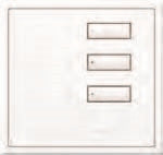 Lutron HWIS-3B-I-AR HomeWorks QS Wired International seeTouch 3-Button/Faceplate Kit, Insert Style, Matte Finish, Argentum