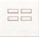 Lutron HWIS-4B-F-SB HomeWorks QS Wired International seeTouch 4-Button/Faceplate Kit, Frameless Style, Matte Finish, Satin Brass