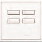 Lutron HWIS-4B-I-AR HomeWorks QS Wired International seeTouch 4-Button/Faceplate Kit, Insert Style, Matte Finish, Argentum
