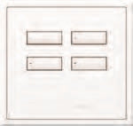 Lutron HWIS-4B-I-SN HomeWorks QS Wired International seeTouch 4-Button/Faceplate Kit, Insert Style, Matte Finish, Satin Nickel