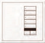 Lutron HWIS-5BIR-I-SN HomeWorks QS Wired International seeTouch 5-Button/Faceplate Kit with Raise/Lower and IR, Insert Style, Matte Finish, Satin Nickel