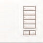 Lutron HWIS-5BRL-F-QB HomeWorks QS Wired International seeTouch 5-Button/Faceplate Kit with Raise/Lower, Frameless Style, Matte Finish, Antique Brass