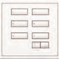 Lutron HWIS-6BRL-I-SC HomeWorks QS Wired International seeTouch 6-Button/Faceplate Kit with Raise/Lower, Insert Style, Matte Finish, Satin Chrome