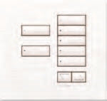 Lutron HWIS-7BRL-F-AW HomeWorks QS Wired International seeTouch 7-Button/Faceplate Kit with Raise/Lower, Frameless Style, Matte Finish, Arctic White