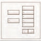 Lutron HWIS-7BRL-I-BN HomeWorks QS Wired International seeTouch 7-Button/Faceplate Kit with Raise/Lower, Insert Style, Matte Finish, Bright Nickel