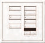 Lutron HWIS-8BIR-I-QB HomeWorks QS Wired International seeTouch 8-Button/Faceplate Kit with Raise/Lower and IR, Insert Style, Matte Finish, Antique Brass