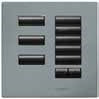Lutron HWIS-8BRL-F-AR HomeWorks QS Wired International seeTouch 8-Button/Faceplate Kit with Raise/Lower, Frameless Style, Matte Finish, Argentum