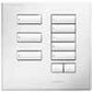 Lutron HWIS-8BRL-F-AW HomeWorks QS Wired International seeTouch 8-Button/Faceplate Kit with Raise/Lower, Frameless Style, Matte Finish, Arctic White