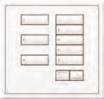 Lutron HWIS-8BRL-I-AR HomeWorks QS Wired International seeTouch 8-Button/Faceplate Kit with Raise/Lower, Insert Style, Matte Finish, Argentum