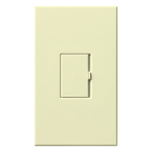 Lutron HWV-1000D-AL HomeWorks Wired Vareo 1000W/VA Incandescent or Magnetic Low Voltage Single Pole / Multi-Location Dimmer, in Almond