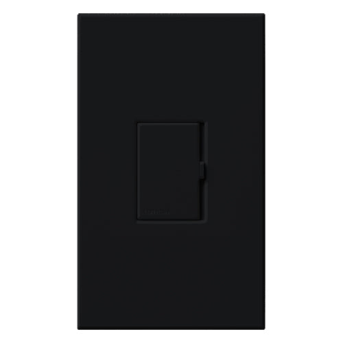 Lutron HWV-1000D-BL HomeWorks Wired Vareo 1000W/VA Incandescent or Magnetic Low Voltage Single Pole / Multi-Location Dimmer, in Black