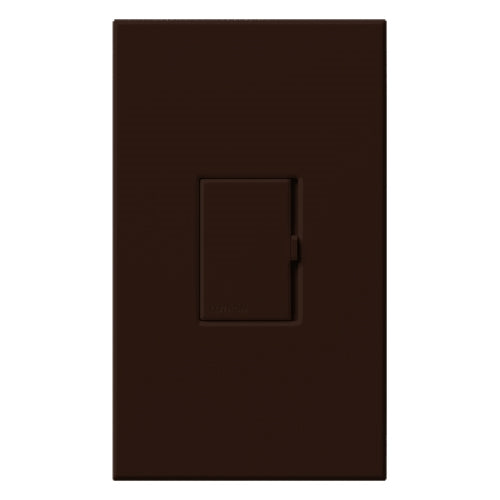 Lutron HWV-1000D-BR HomeWorks Wired Vareo 1000W/VA Incandescent or Magnetic Low Voltage Single Pole / Multi-Location Dimmer, in Brown
