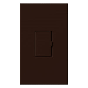 Lutron HWV-1000D-BR HomeWorks Wired Vareo 1000W/VA Incandescent or Magnetic Low Voltage Single Pole / Multi-Location Dimmer, in Brown