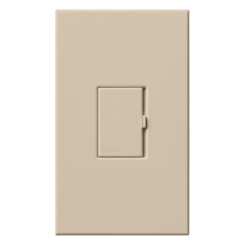 Lutron HWV-1000D-TP HomeWorks Wired Vareo 1000W/VA Incandescent or Magnetic Low Voltage Single Pole / Multi-Location Dimmer, in Taupe
