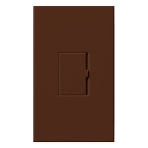 Lutron HWV-1000NS-SI HomeWorks Wired Vareo 1000W/VA Single Pole / Multi-Location Switch, Neutral Wire Required, in Sienna