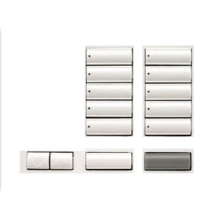Lutron LBK-T10RL-BL-E HomeWorks RF Large Button Tabletop 10-button with Raise/Lower, Engraved, Button Kit only in Black