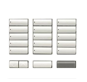 Lutron LBK-T15RL-BL-E HomeWorks RF Large Button Tabletop 15-button with Raise/Lower, Engraved, Button Kit only in Black