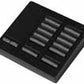 Lutron LFK-T10CRL-BLA-E HomeWorks QS RF seeTouch 10-Button with Column Raise/Lower Engraved Faceplate Only, Black Anodized Aluminum