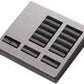 Lutron LFK-T10RL-BC-E HomeWorks QS RF seeTouch 10-Button with Master On/Off and Raise/Lower Engraved Faceplate Only, Bright Chrome