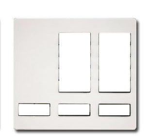 Lutron LFK-T10RL-BL-E HomeWorks RF Large Button Tabletop 10-button with Raise/Lower, Engraved, Faceplate Kit only in Black