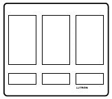 Lutron LFK-T15CRL-BRA-E HomeWorks QS RF seeTouch 15-Button with Column Raise/Lower Engraved Faceplate Only, Brass Anodized Aluminum