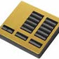 Lutron LFK-T15CRL-SB-E HomeWorks QS RF seeTouch 15-Button with Column Raise/Lower Engraved Faceplate Only, Satin Brass