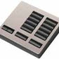 Lutron LFK-T15RL-BN-E HomeWorks QS RF seeTouch 15-Button with Master On/Off and Raise/Lower Engraved Faceplate Only, Bright Nickel