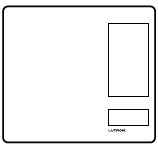 Lutron LFK-T5CRL-SC-E HomeWorks QS RF seeTouch 5-Button with Column Raise/Lower Engraved Faceplate Only, Satin Chrome