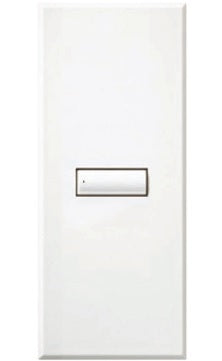 Lutron LFS-W1B-SN HomeWorks QS Wired seeTouch Signature 1-Button Faceplate Kit, Architectural Metal Finish (Faceplate Only), in Satin Nickel