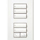 Lutron LFS-W1RLD-SB HomeWorks QS Wired seeTouch Signature Dual Group, One Raise/Lower Faceplate Kit, Architectural Metal Finish (Faceplate Only), in Satin Brass