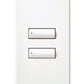 Lutron LFS-W2BS-BN HomeWorks QS Wired seeTouch Signature 2-Button Faceplate Kit, Architectural Metal Finish (Faceplate Only), in Bright Nickel