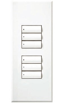 Lutron LFS-W3BD-SC HomeWorks QS Wired seeTouch Signature Dual Group Faceplate Kit, Architectural Metal Finish (Faceplate Only), in Satin Chrome